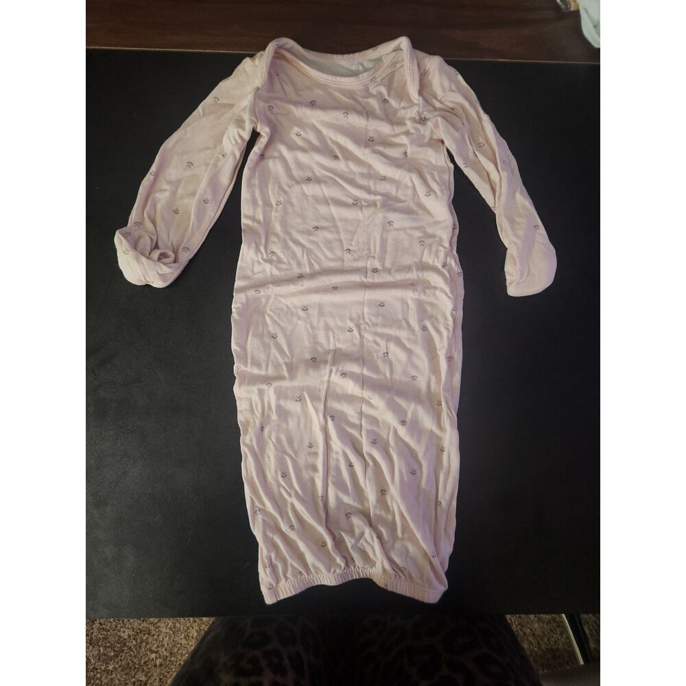 Just One You Carter's Baby Girl 3M Pink Floral Long Sleeve Sleep Gown